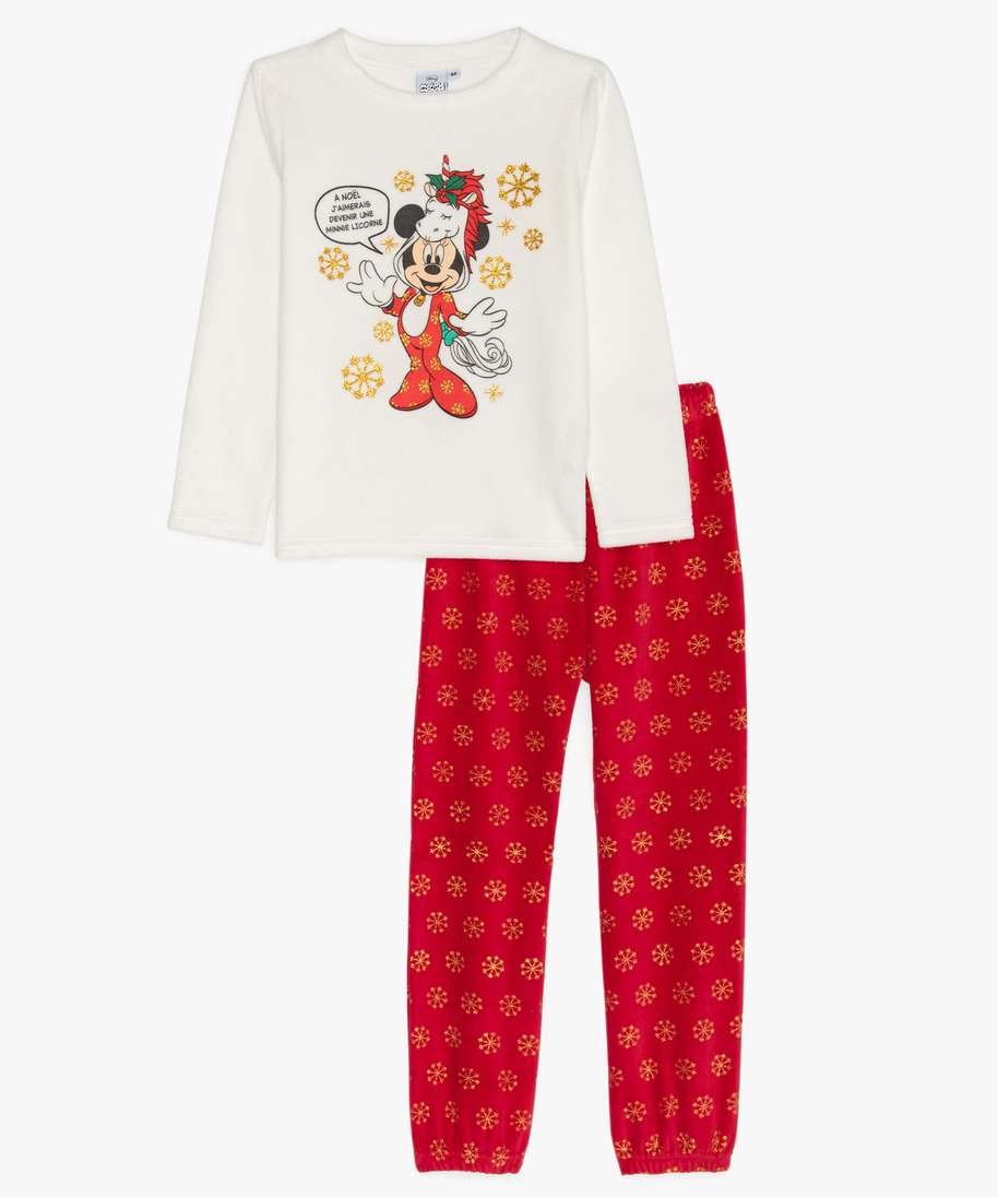 Pyjama dors-bien de Noël en velours 'Minnie