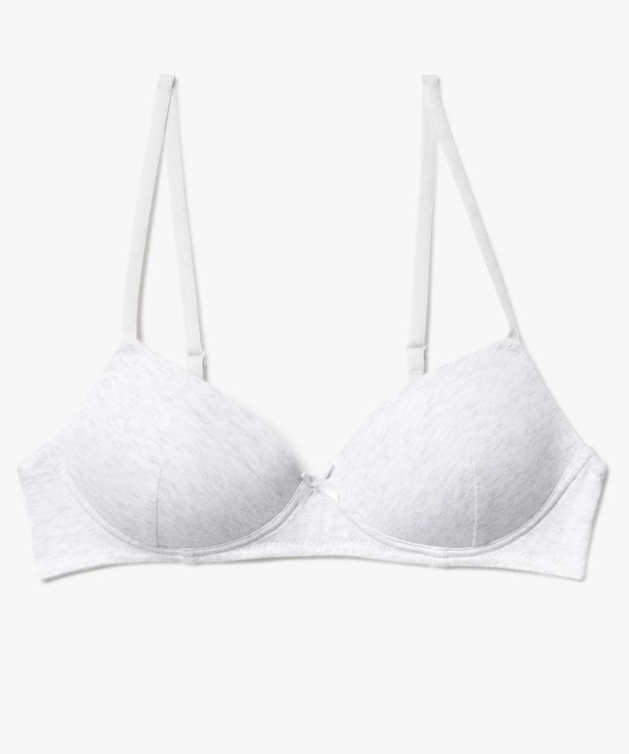 soutien-gorge avec bonnets paddes fille gris standard soutiens-gorge brassieres