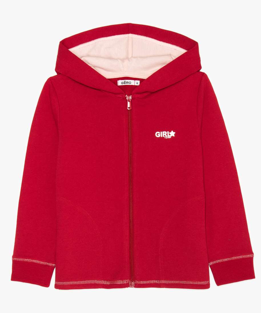 Sweat rouge fille deals