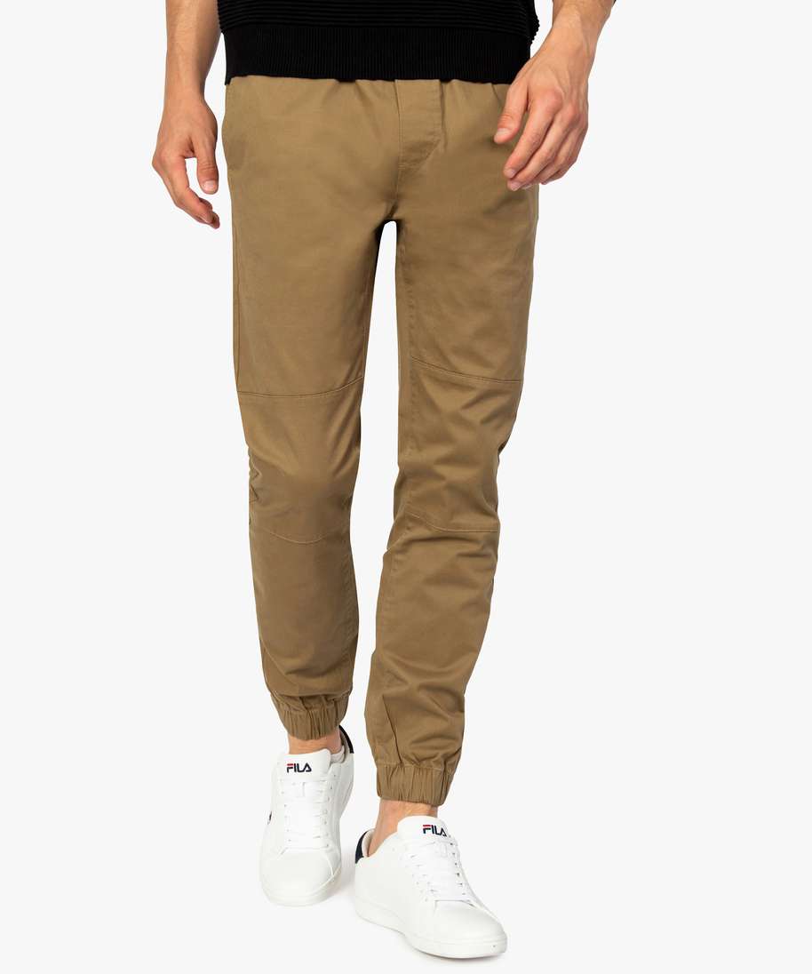 Pantalon de service homme taille élastique, pantalon serveur