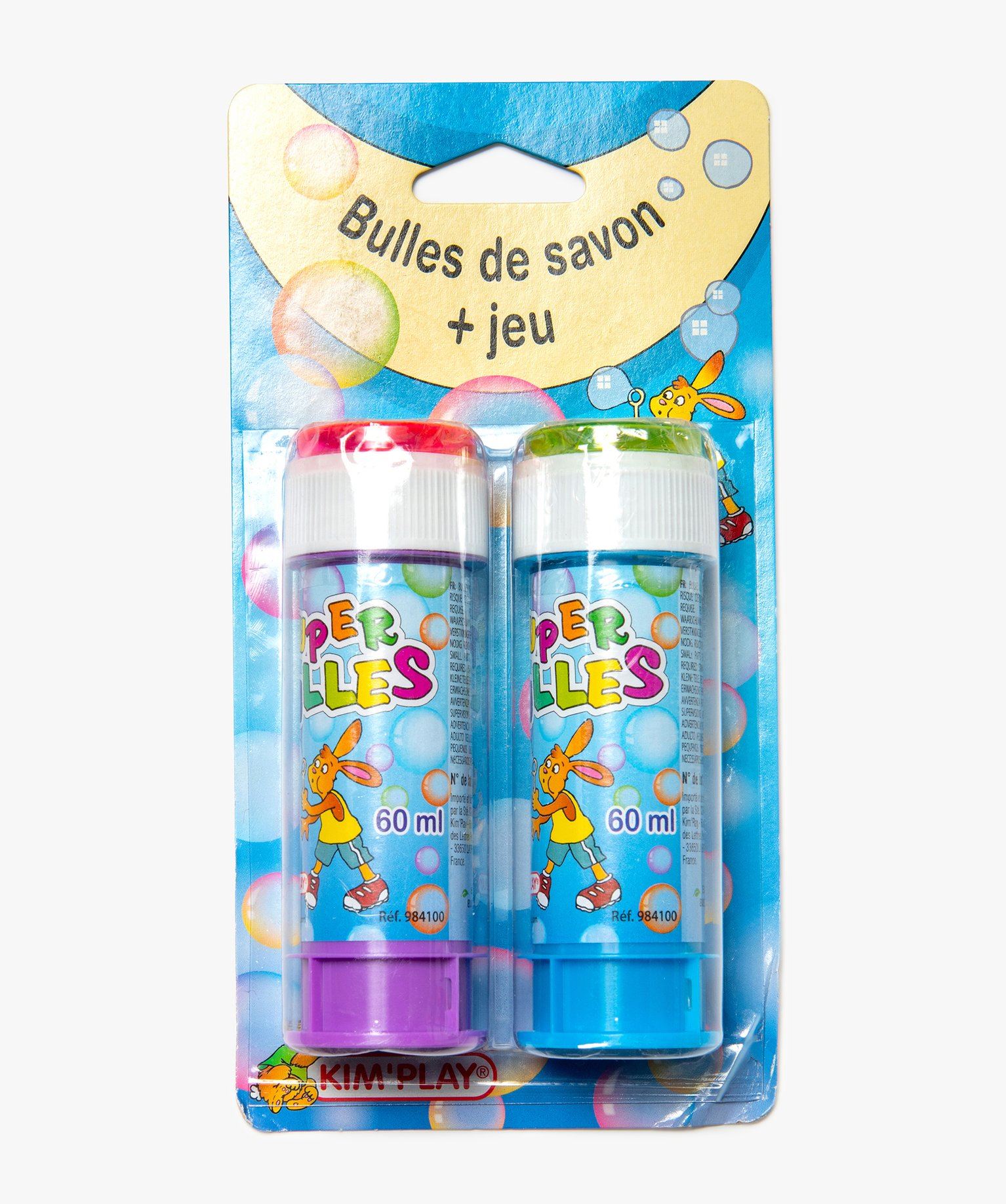 tube a bulles de savon (lot de 2) multicolore fille