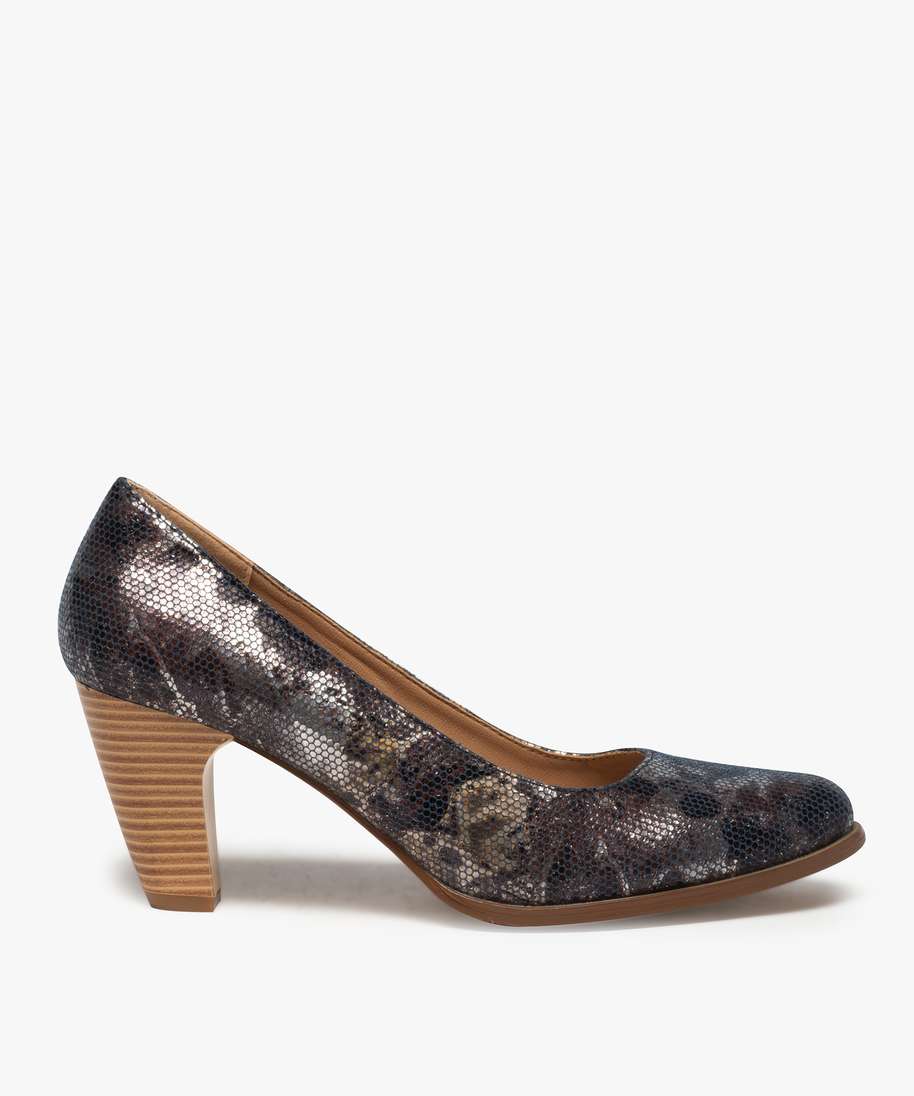 Escarpin imitation serpent 2025