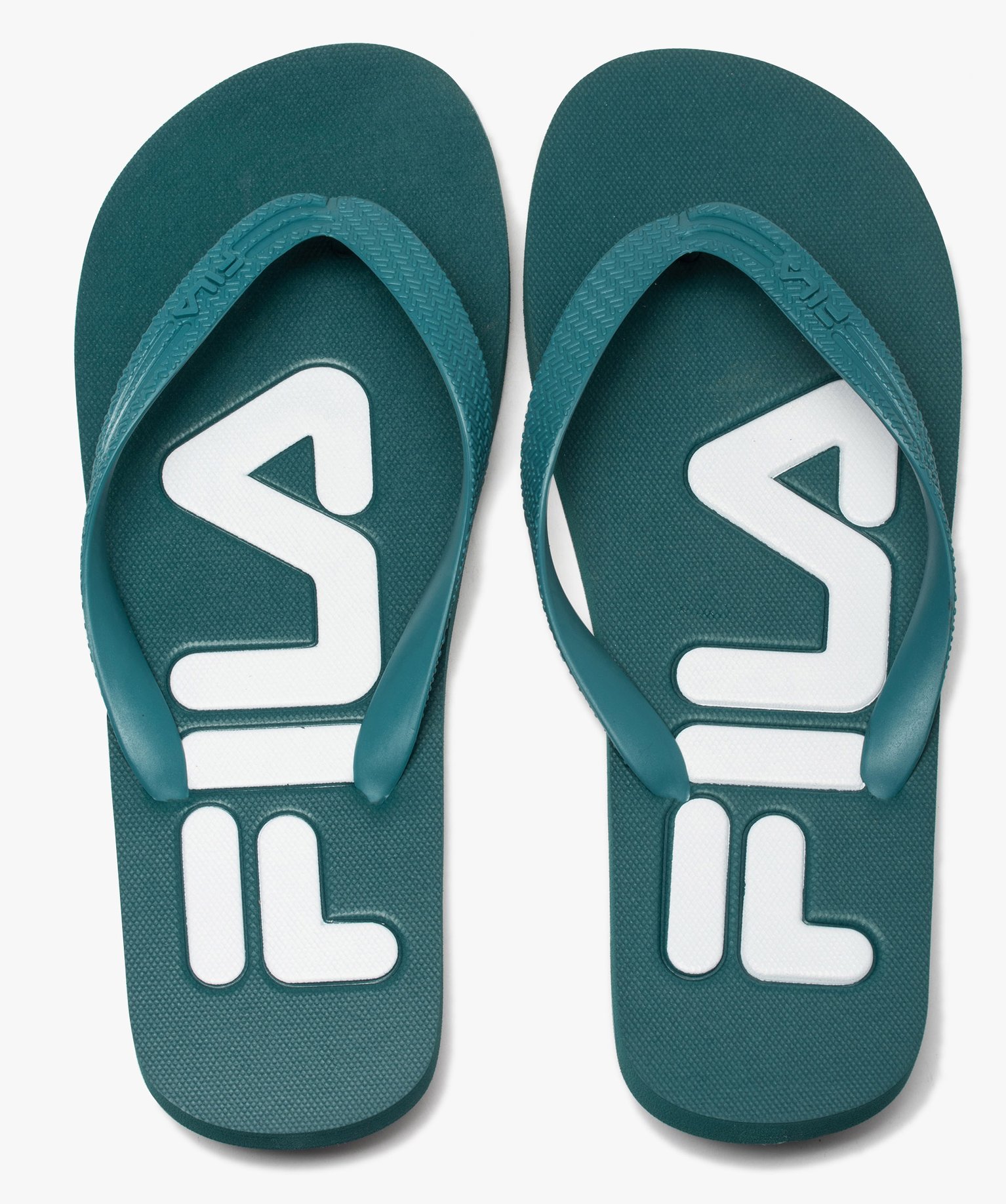 tongs homme a semelle imprimee fila vert standard tongs et espadrilles homme GEMO