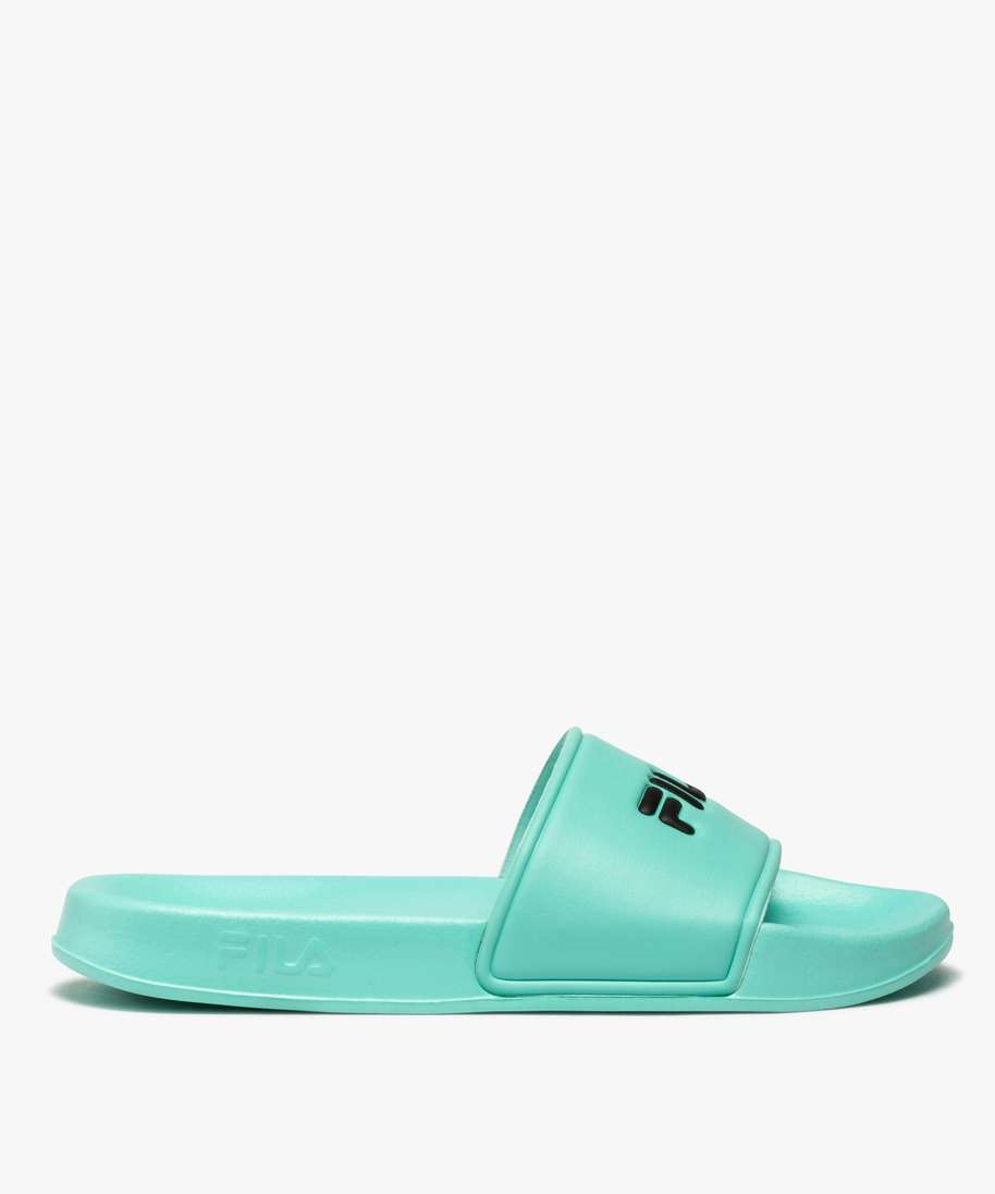 mules de piscine femme bicolores fila vert tongs femme GEMO