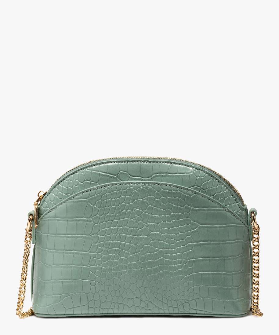 sac femme paste la bandouliere chaine doree vert sacs bandouliere