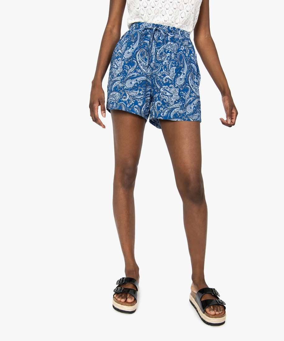 Short deals femme imprimé
