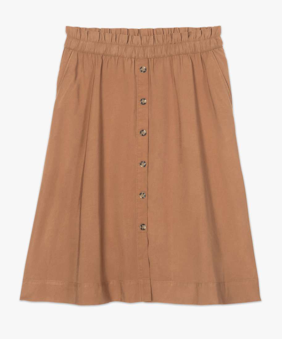 Jupe Midi Marks And Spencer Rouge Taille 16 - Ligne A, Stretch, état Excellent