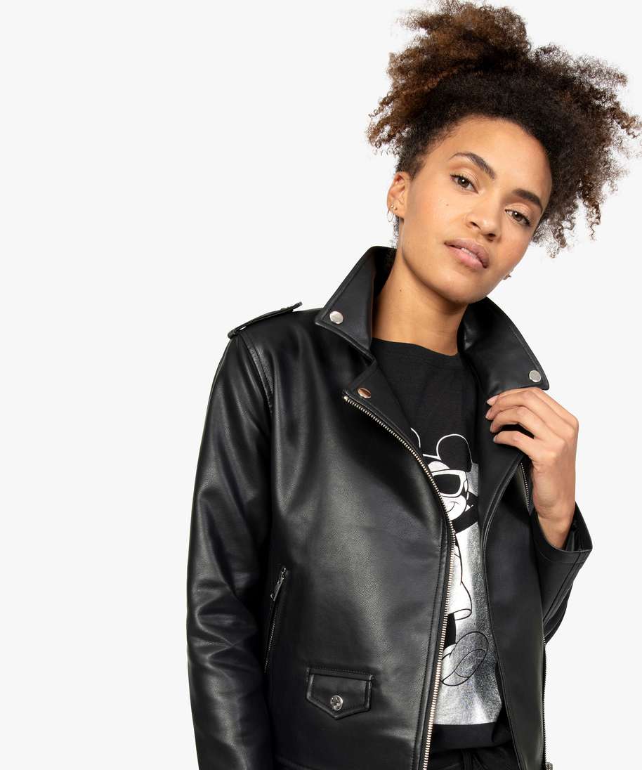 Blouson femme noir sale