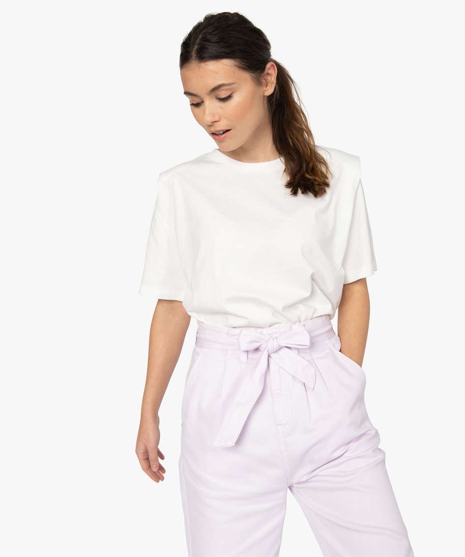 tee shirt epaulette femme