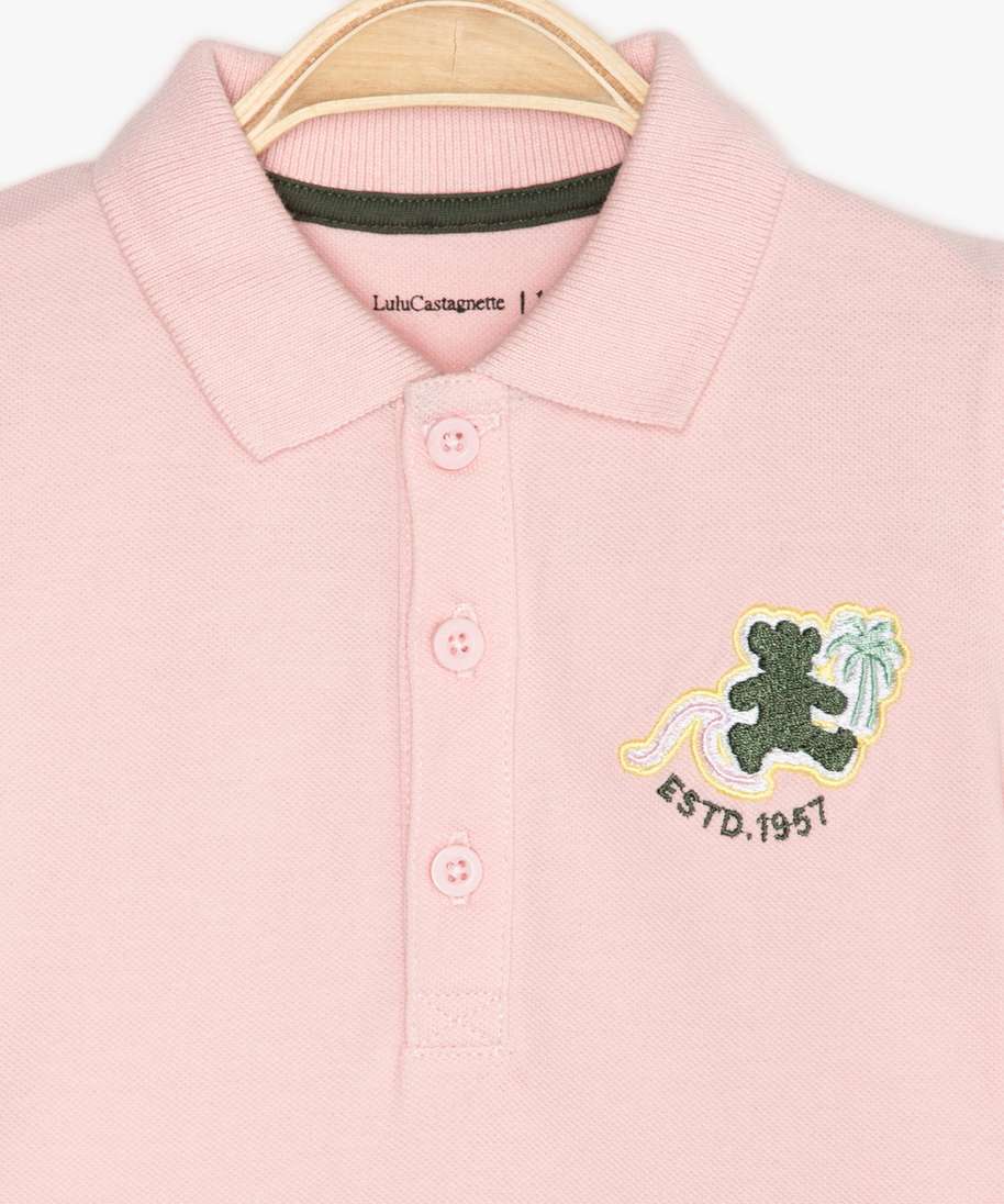 Polo rose bebe garcon online