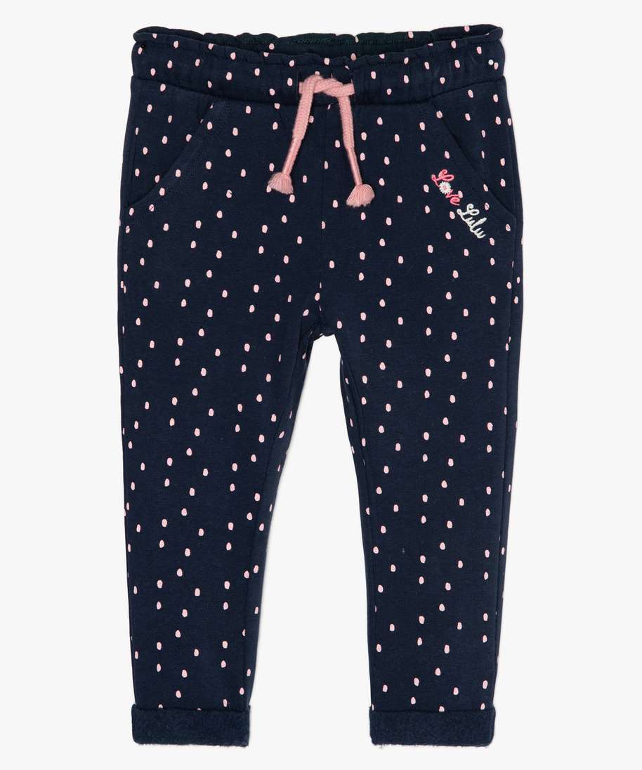 Pantalon molleton bebe fille online