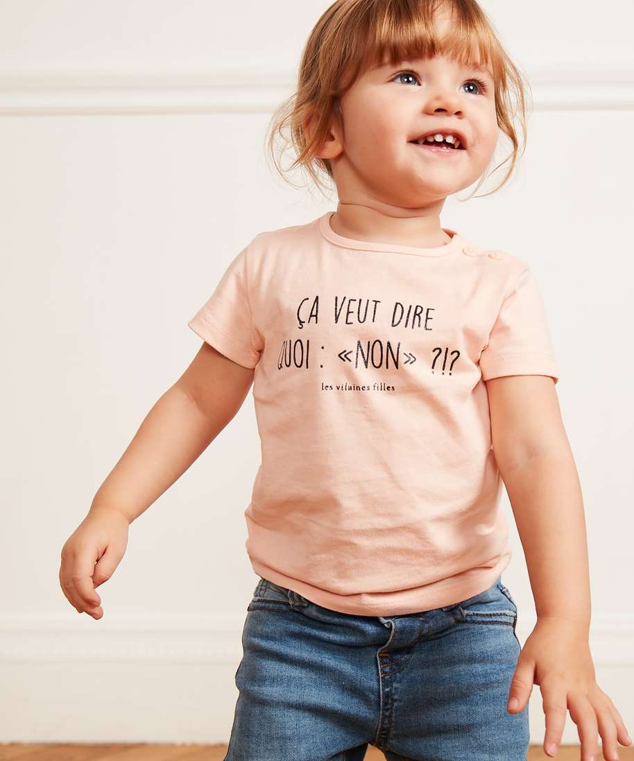 T-shirt 'We Are Family' Madame Princesse Waf - 100% Coton Bio | Humour Enfant | Cadeau Original Fille