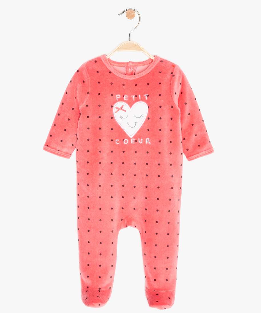 Pyjama bebe online coeur rouge