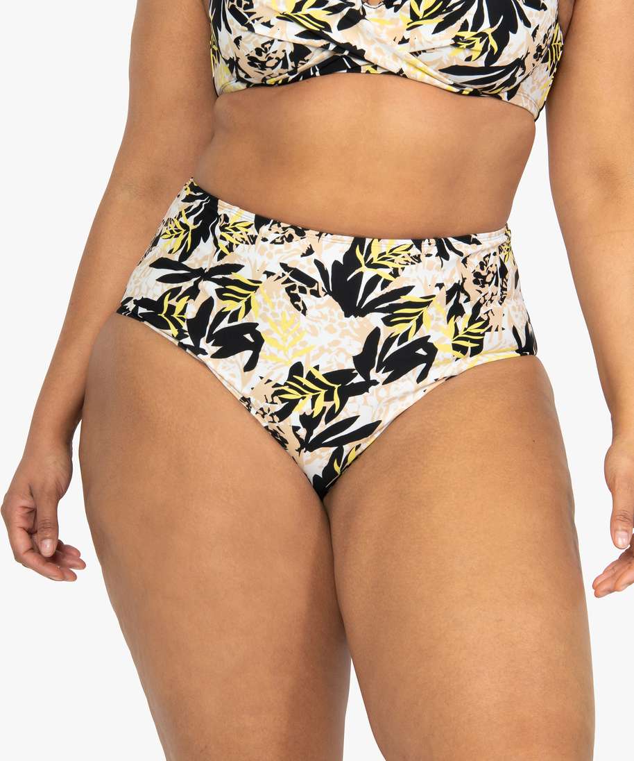 bas de maillot de bain femme grande taille a taille haute imprime bas de  maillots de bain femme