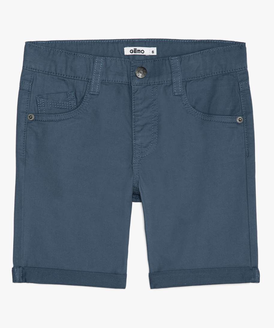 Gemo Garçon Vêtements Pantalons & Jeans Pantalons courts Bermudas Bermuda garçon cargo en twill imprimé coupe Regular 