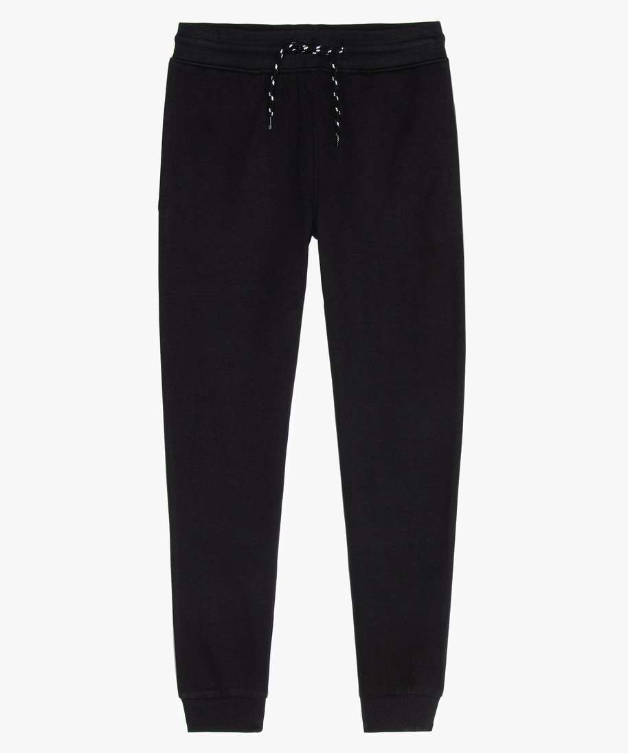 pantalon de jogging garcon avec interieur molletonne noir pantalons
