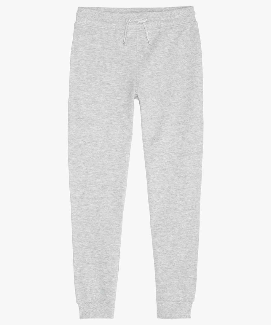 pantalon de jogging garcon avec interieur molletonne gris pantalons