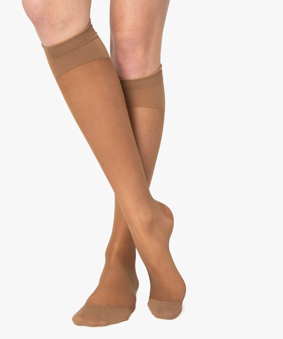 Mi-bas femme de contention beige T36/38 DIM : le mi-bas à Prix Carrefour