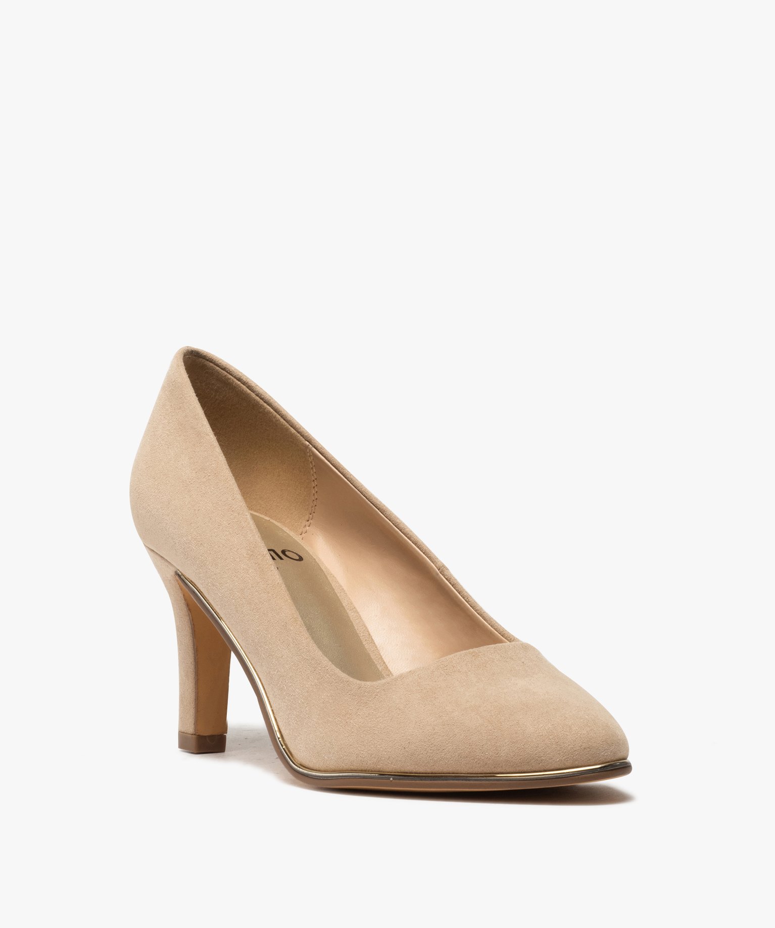 Escarpin suedine beige sales