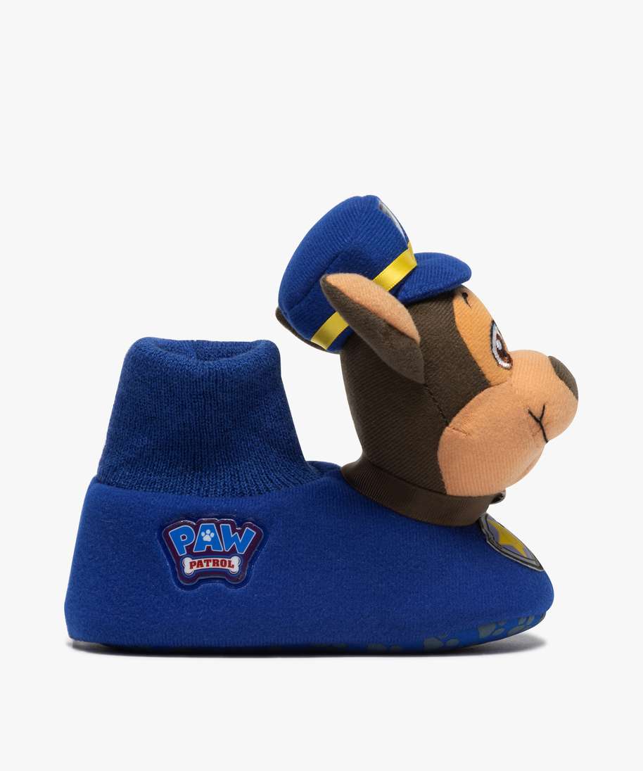 chaussons enfant en forme de peluche - pat patrouille bleu garcon