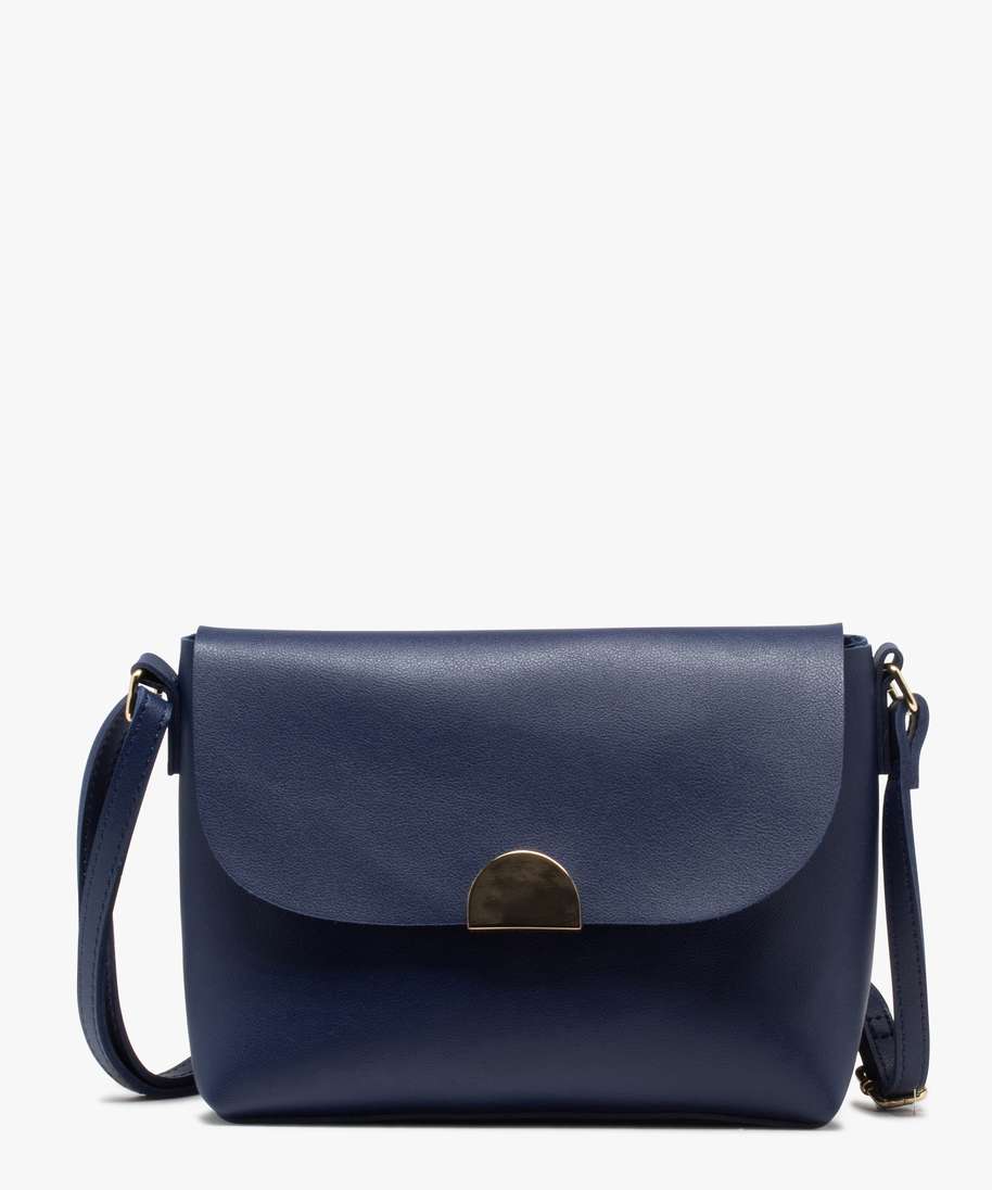 sac besace femme uni design minimaliste bleu sacs bandouliere