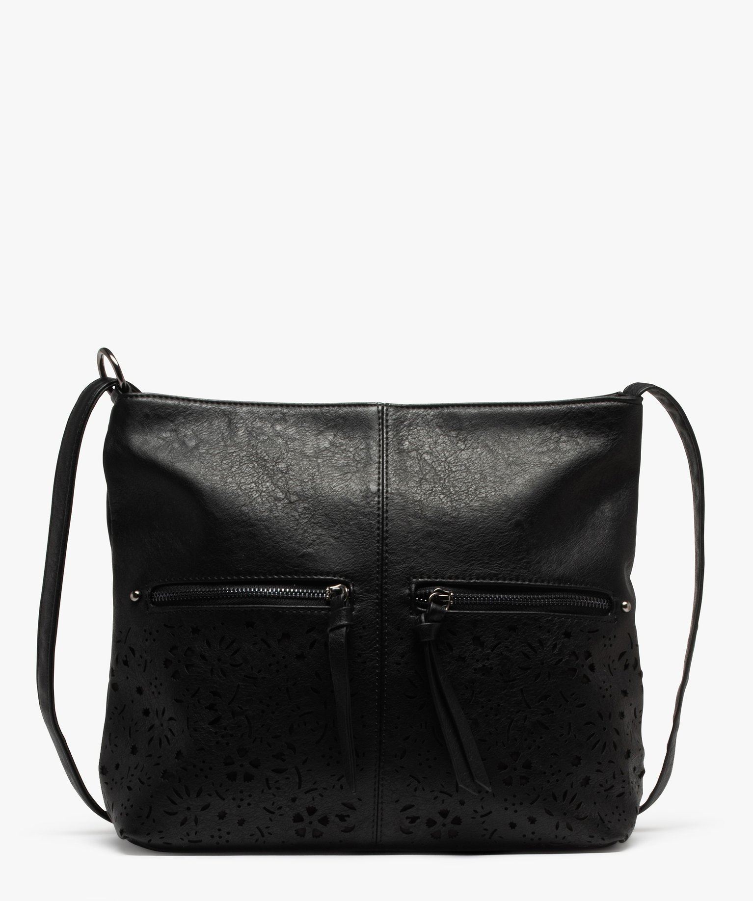 Bag Gemo Sac Besace Sac Besace Femme A Motifs Ajoures Et Bride