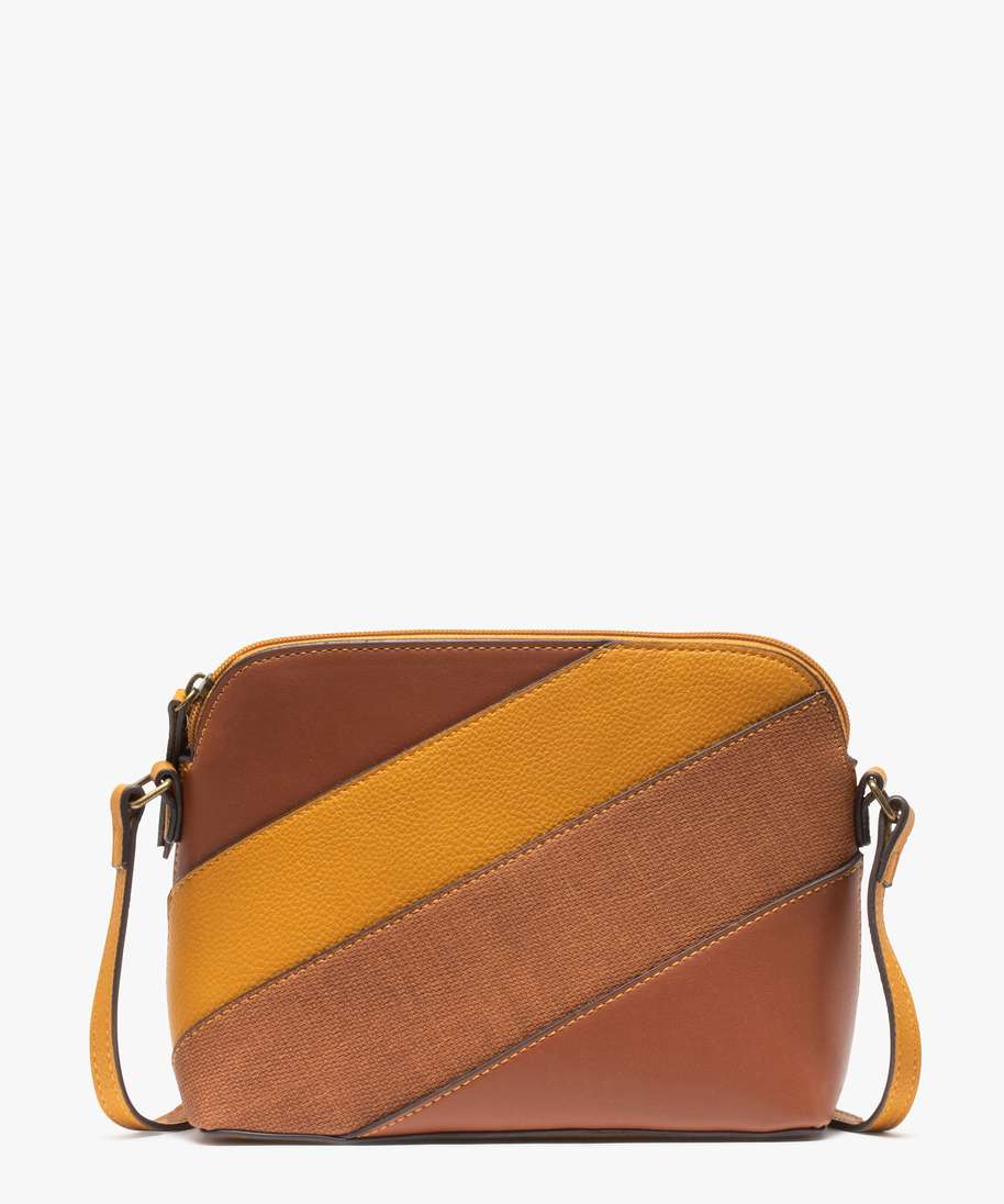 sac besace femme multicolore a fine bandouliere orange sacs bandouliere