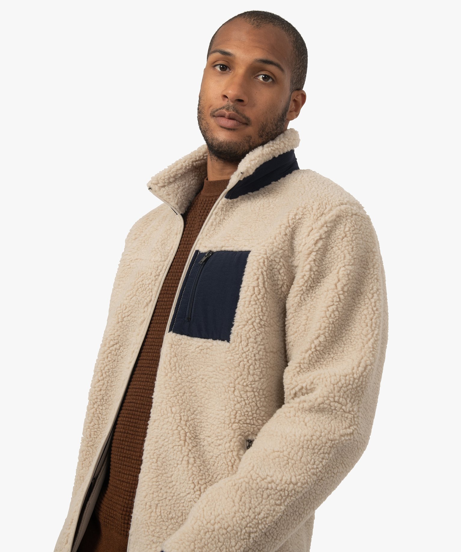 gilet sherpa homme