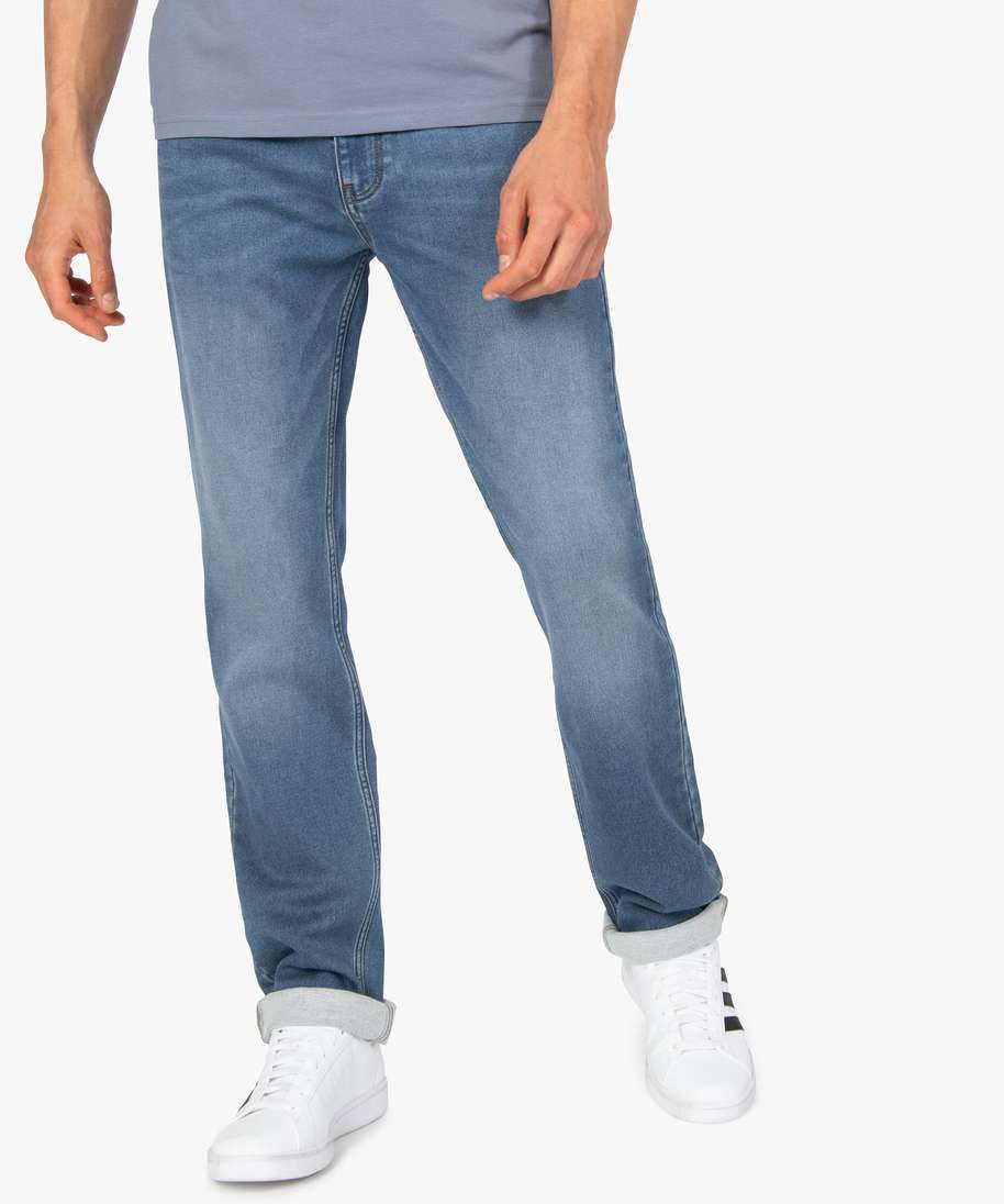 jean coupe straight delave homme gris jeans straight