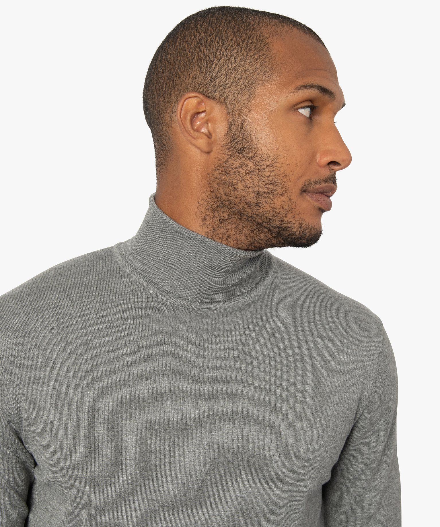 Col roulé maille homme online