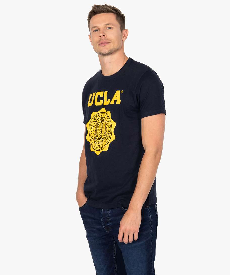 tee-shirt homme imprime universite de californie - ucla bleu tee-shirts