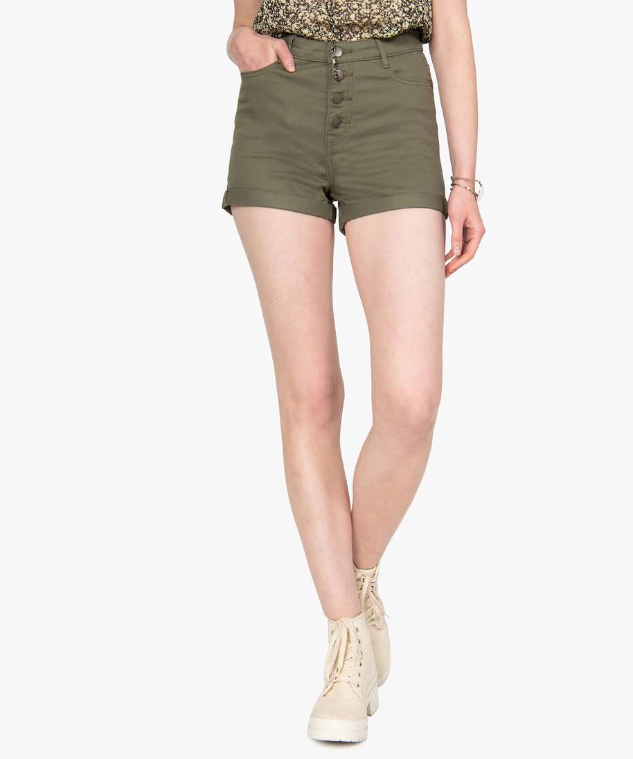 Short femme été clearance taille haute