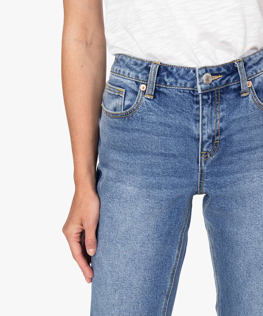 jean femme resserre aux chevilles gris pantalons jeans et leggings femme GEMO
