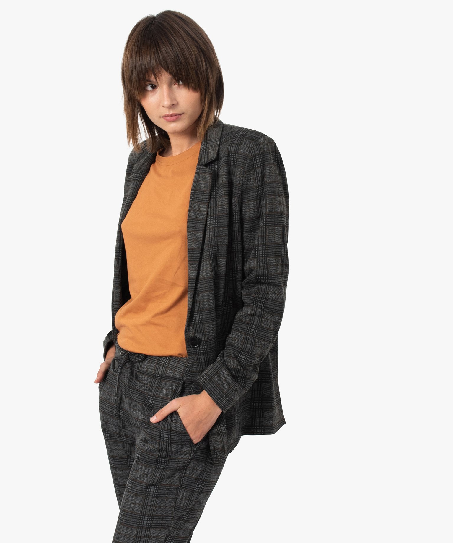 Veste tailleur imprimé femme best sale