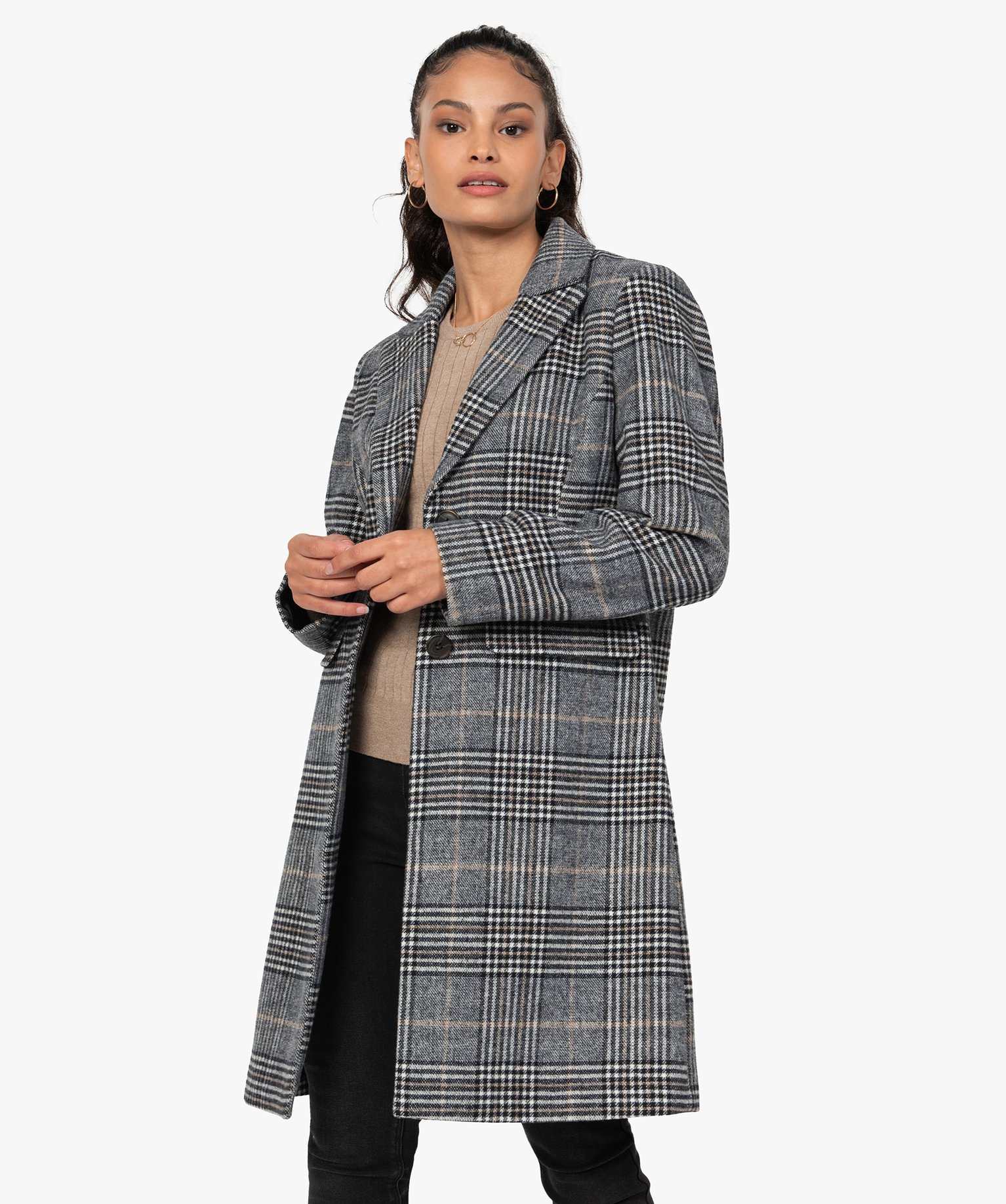 manteau mi longue femme