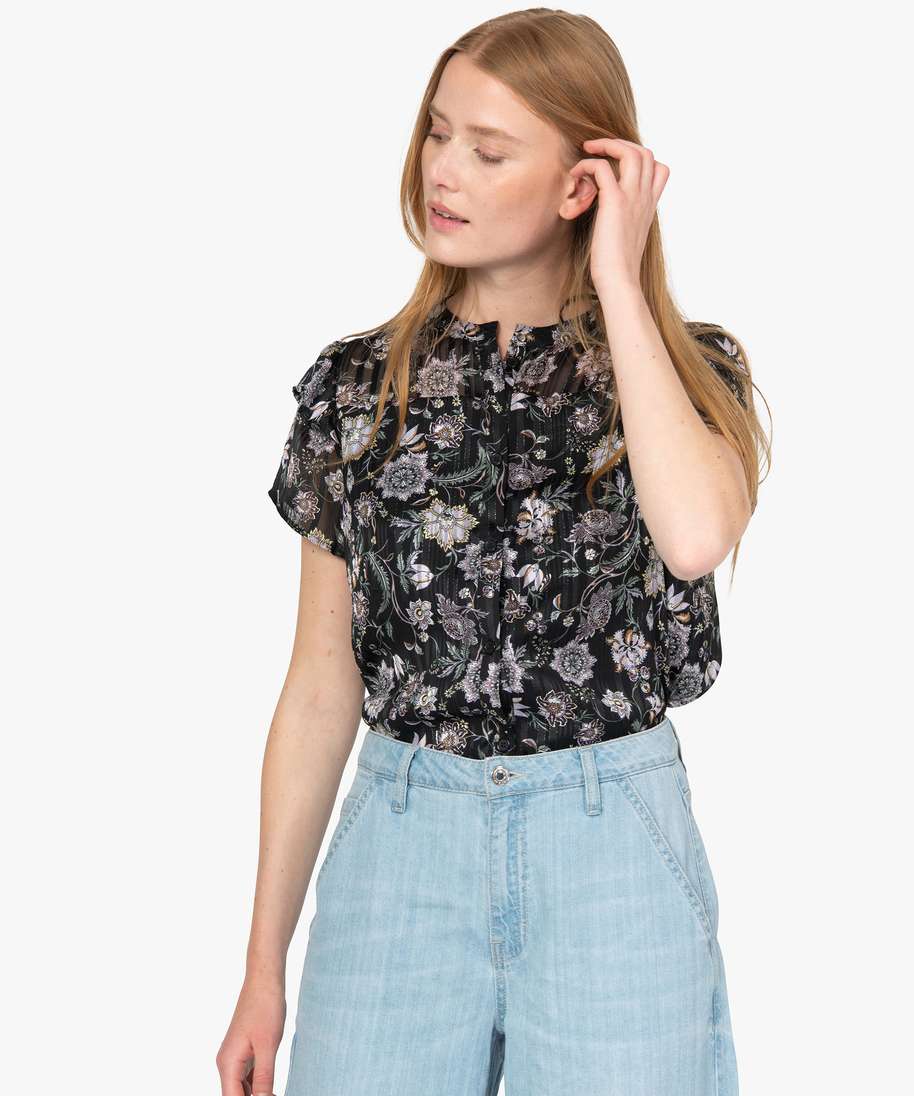 Blouse femme hotsell verte fleurie