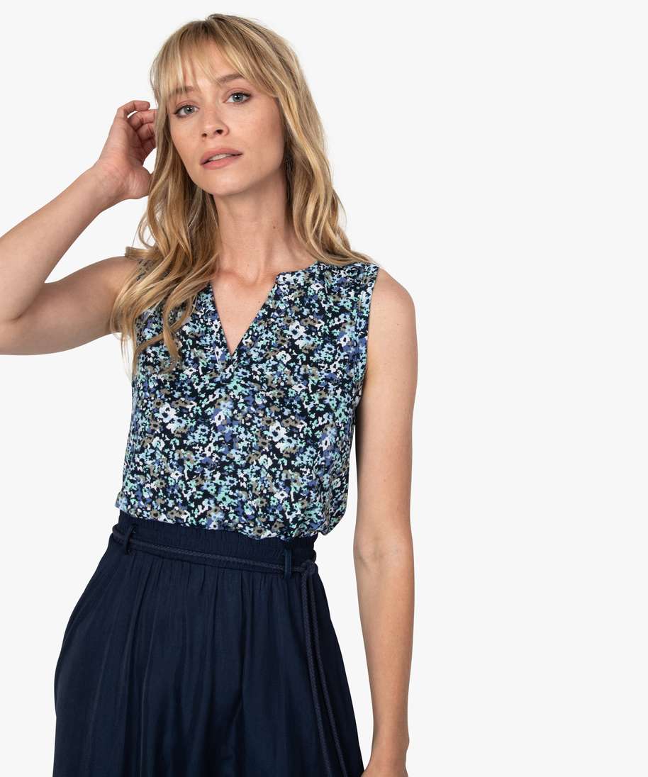 Blouse Débardeur Desigual Multicolore - Taille S - Coton Mixte - Excellent état
