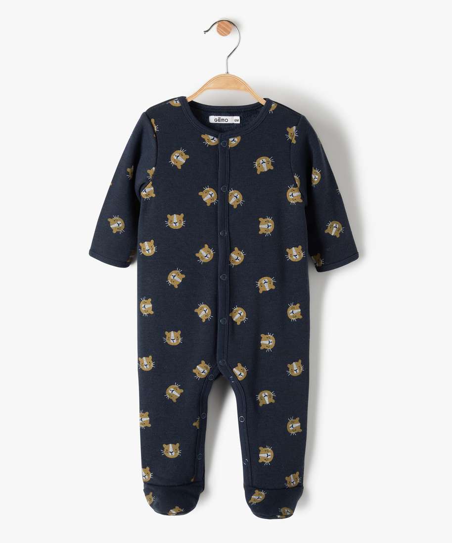 Gemo Vetements Garcon Pyjama Bebe Garcon Avec Motifs Lionceaux Multicolore Bebe Gemo