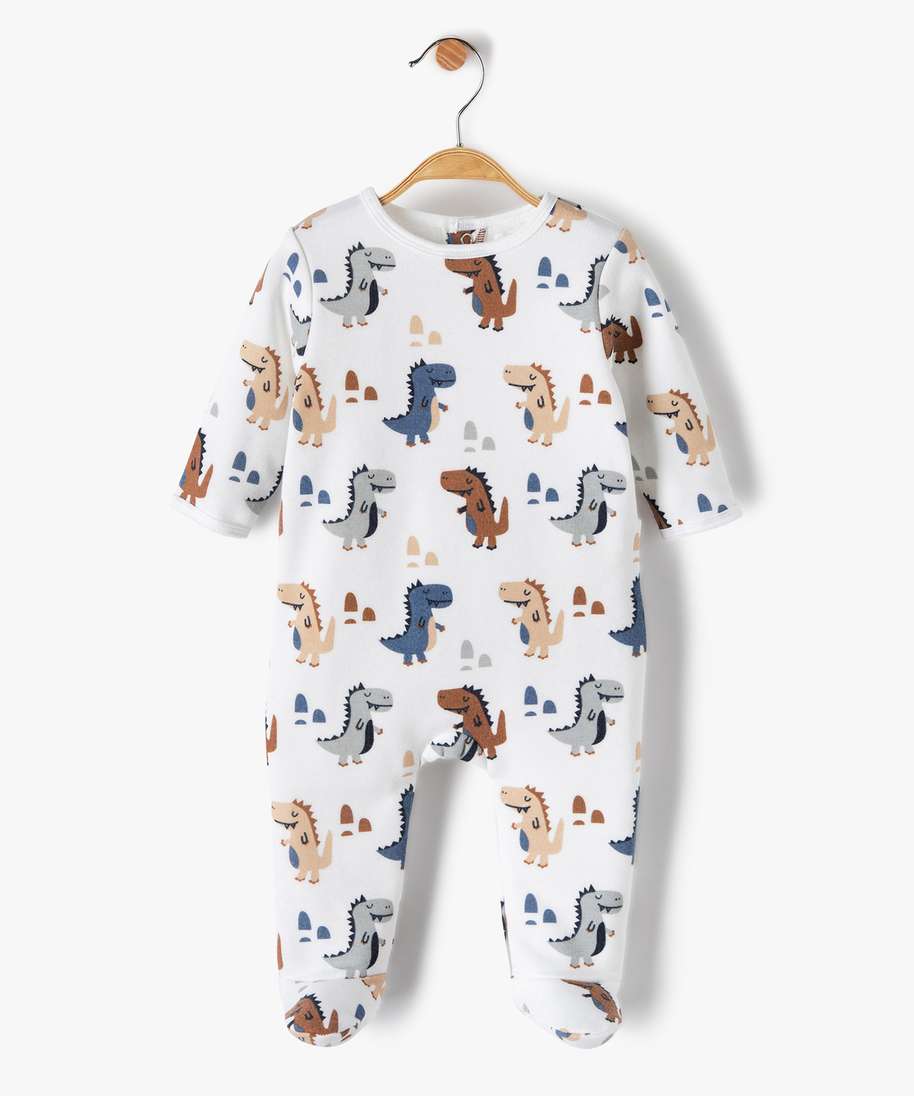 pyjama bebe garcon avec motifs dinosaures multicolore