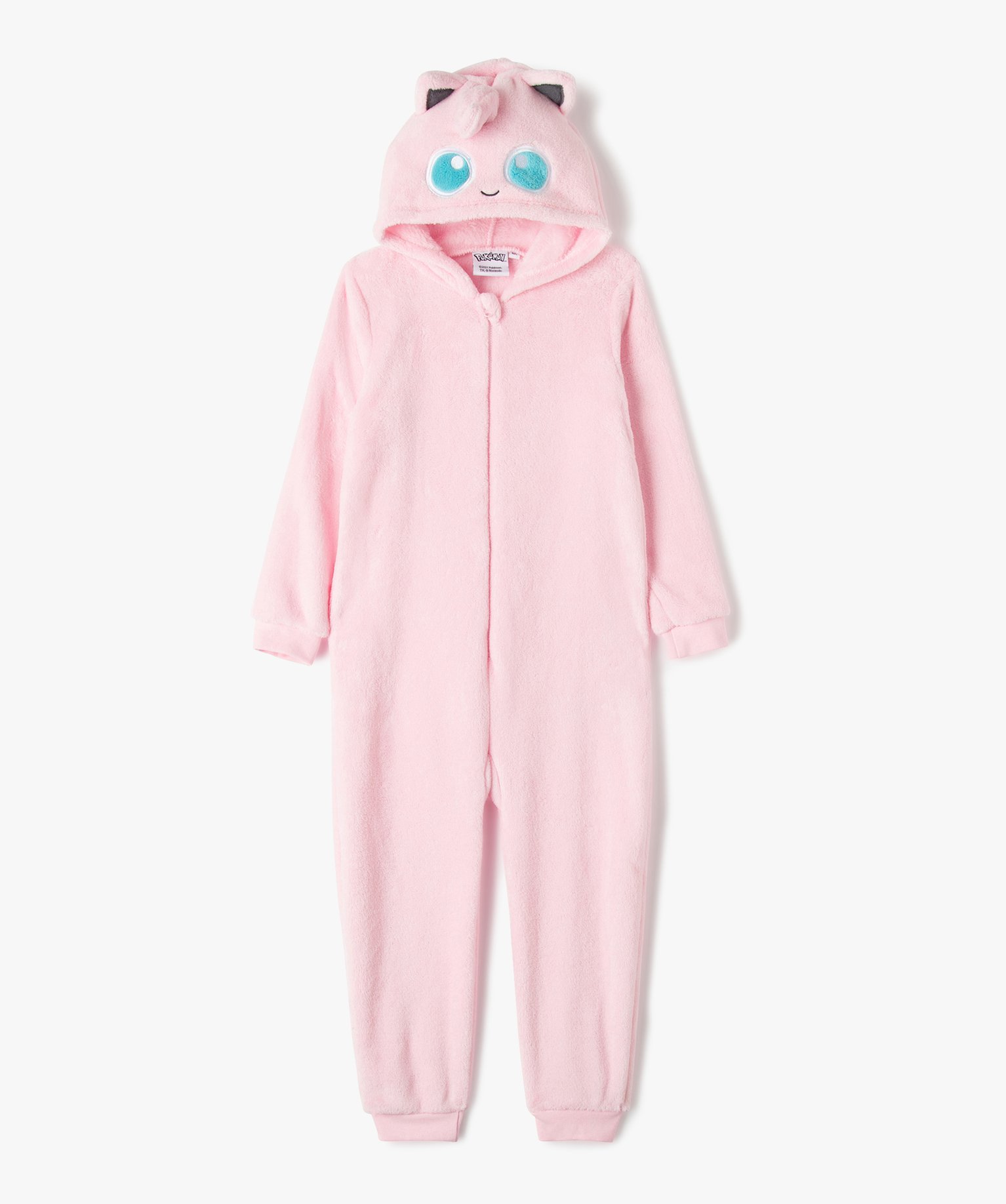 combinaison pyjama enfant zippee rondoudou - pokemon rose pyjamas