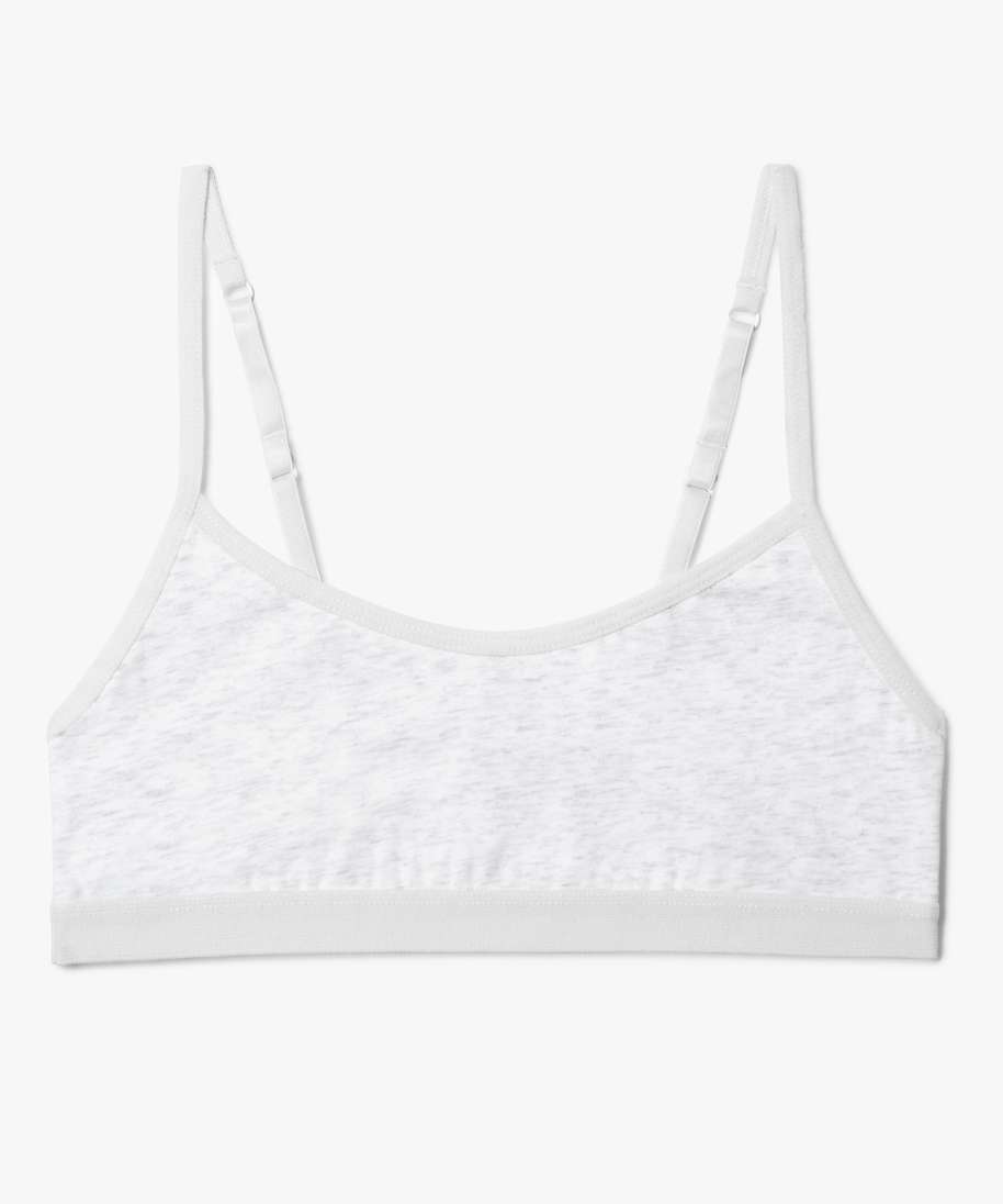 brassiere fille a fines bretelles gris soutiens-gorge brassieres fille