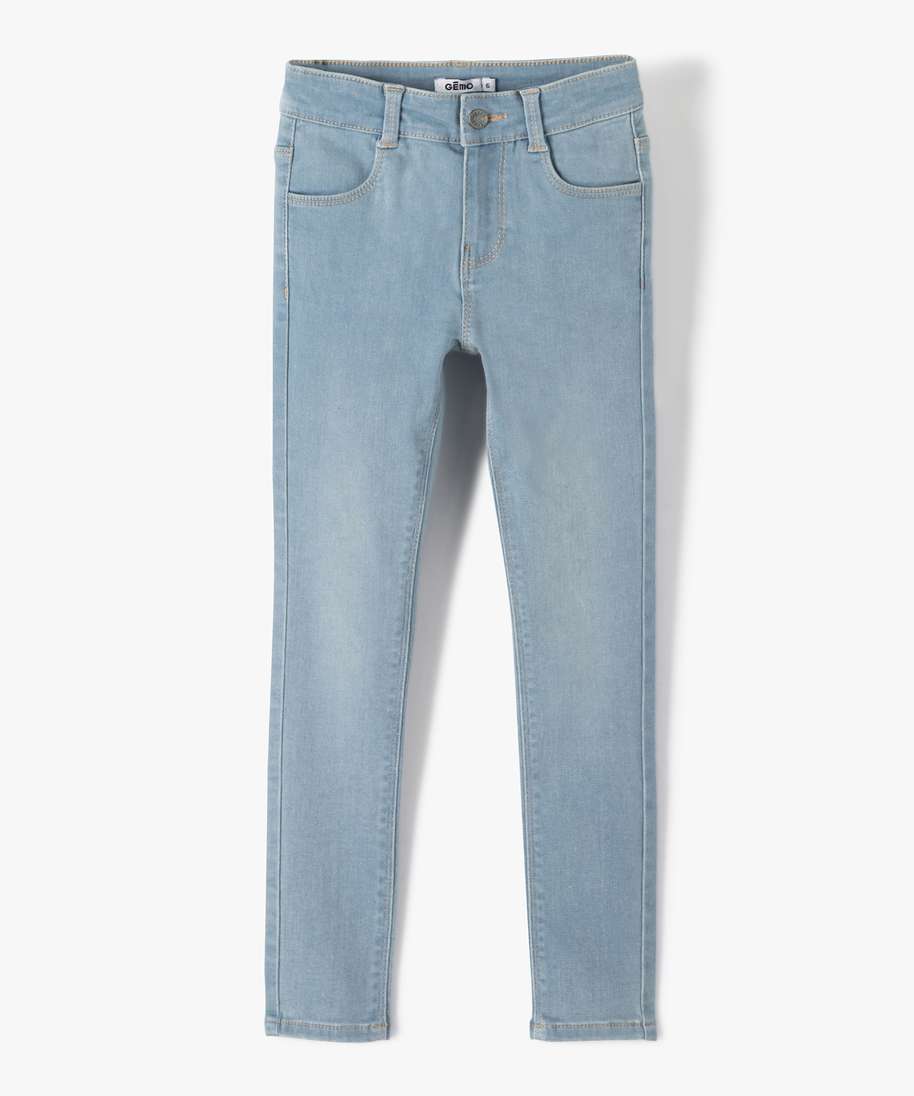 jean fille coupe skinny extensible bleu jeans