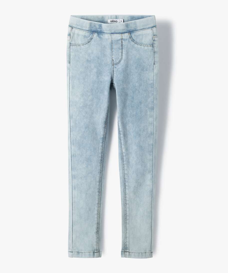 jegging en maille tres extensible fille bleu jeans fille GEMO