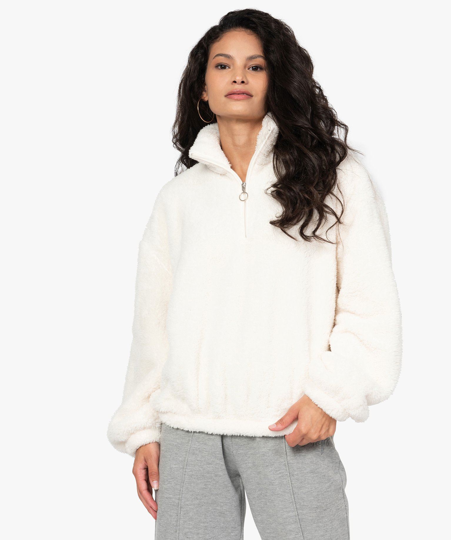 Pull De Noël Femme/homme – Col En Peluche, Imprimé Sapin – Sweat-shirt Ample Et Chaud – Pour Les Fêtes D’hiver