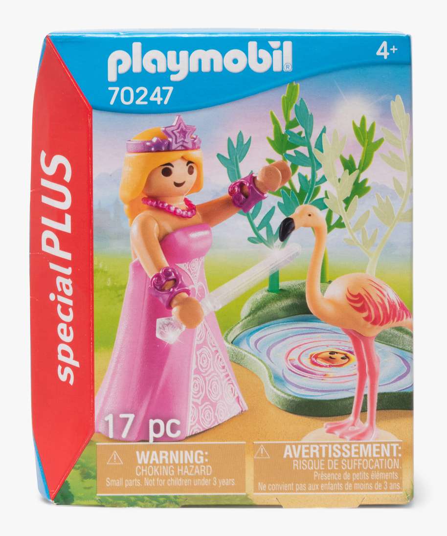 jouet enfant princesse et mare - playmobil rose