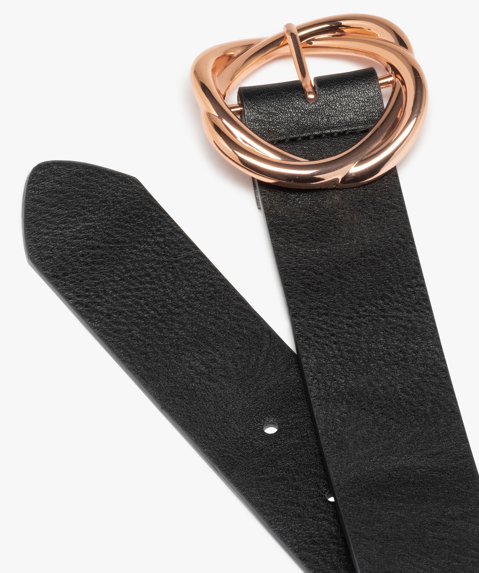 ceinture femme avec boucle fantaisie en metal noir autres accessoires femme GEMO
