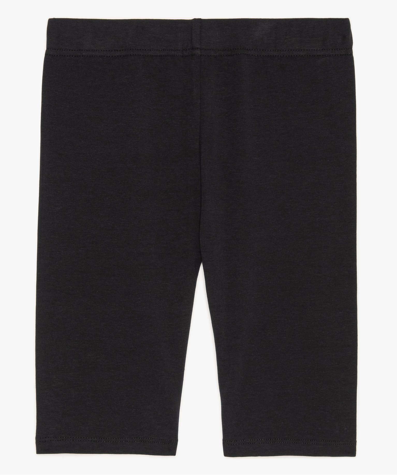 legging fille court uni noir fille GEMO