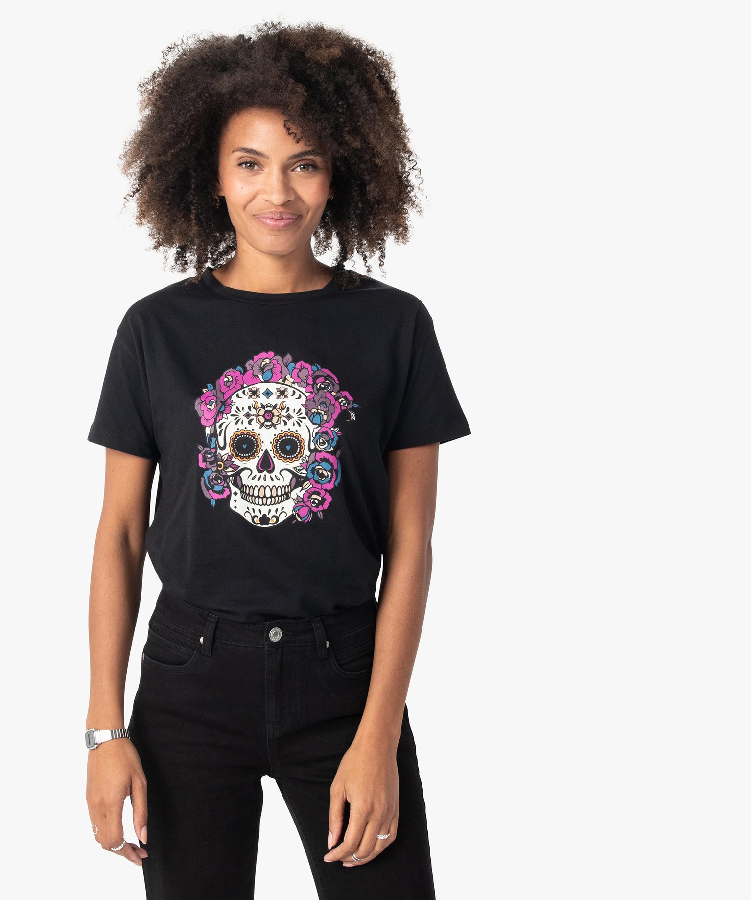 T-Shirt Femme Tête de mort