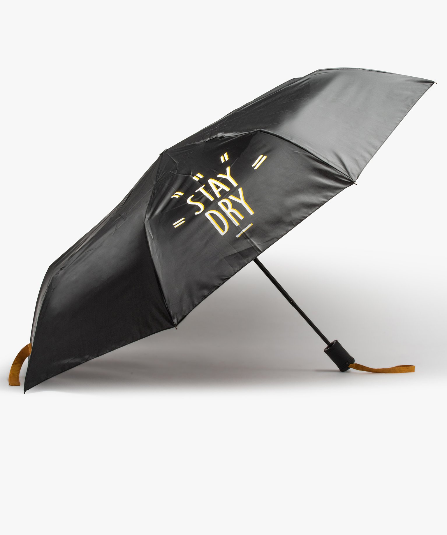 parapluie pliant avec message noir
