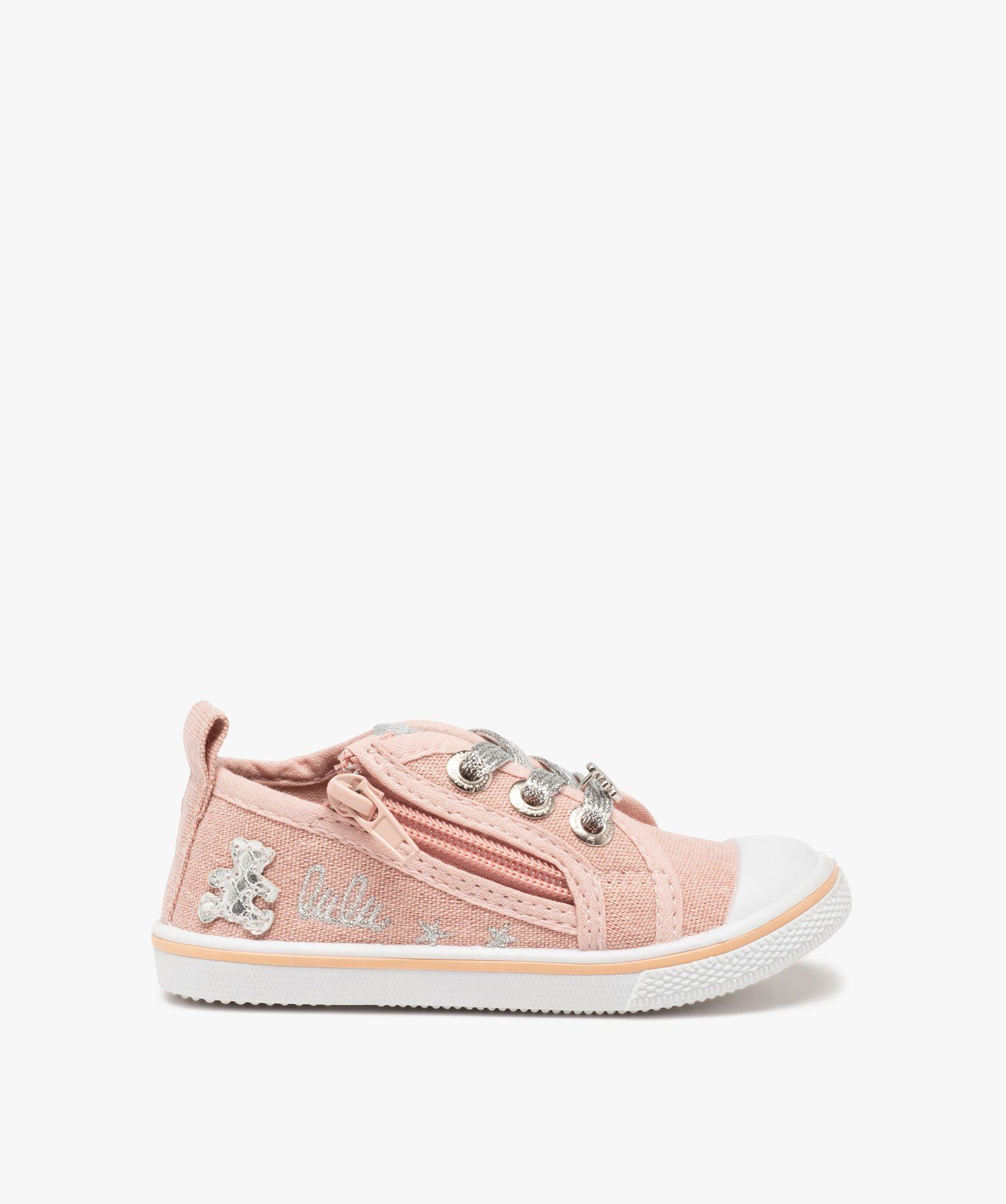 Gemo Tennis Toile Bebe Fille Tennis Bebe Fille En Toile Facon